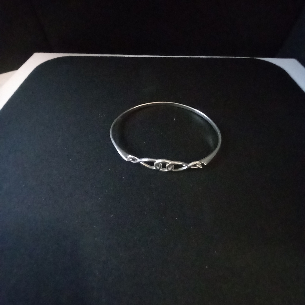 Sterling Silver Infinity Bracelet - image 3